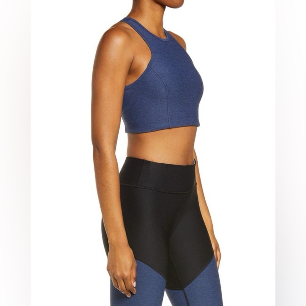 NWT Outdoor Voices set - Athena crop top and 3/4 warm up leggings Navy